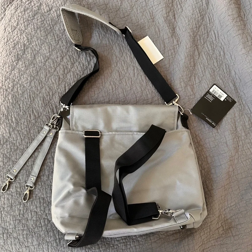 NEW, NFL Las Vegas Raiders Messenger Diaper Bag Backpack Silver Gray LMS1N-122